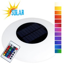 LED Poolleuchte Poolbeleuchtung Poollicht Solar Schwimmlampe Teichleuchte RGB
