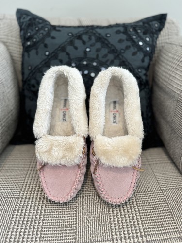 Minnetonka leather pink - leather,