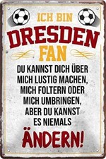 Blechschild Fußball Hier