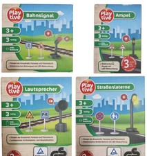 Playtive Holzeisenbahn Zubehör Holzbahn Signal Ampel Laterne Lautsprecher Bahn