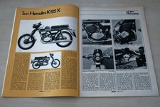 Motorrad 11/1972 Hercules K 125 X mit 15PS im TEST auf dem Nürburgring - ein int