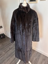 Nerz Pelz Damen Mantel Dunkel