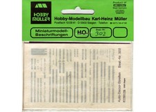 Hobby-Müller-DECALS 302, Auto