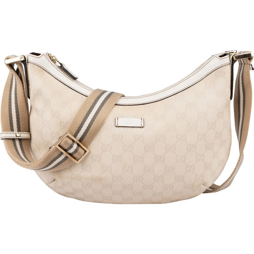 Gucci monogram canvas hobo - gg,