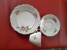 Wunderschönes Sammeltassen Gedeck Walbrzych Poland Goldrand