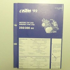 KTM Motor 250 300 cc Ersatzteilkatalog part list Engine A8002