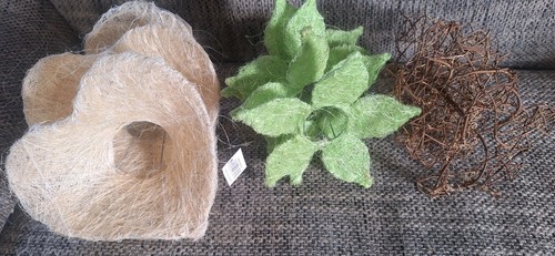 Sisalherz manschette deko für - manschette,