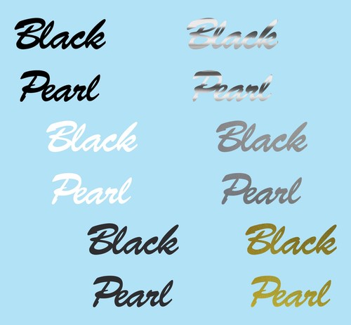 Aufkleber 6cm black pearl - aufkleber,
