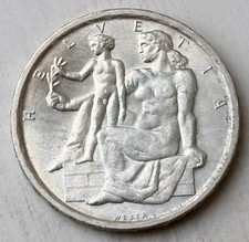 5 Franken 1948 B Schweiz 100