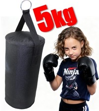 Boxsack mit Boxhandschuhen Kinder 4 oz, 50 cm Sack gefüllt 5 kg zum Aufhängen