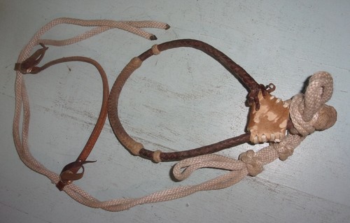 Rawhide leather bosal - &,