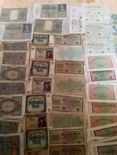Konvolut über 60 Banknoten Geldscheine Deutsches Reich Reichsbanknoten