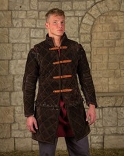 Mytholon Arthur Gambeson Set Wildleder Braun XL Larp Mittelalter #21223