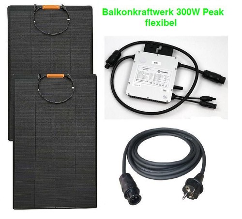 Balkonkraftwerk 300w 300wp - balkonkraftwerk, 300w/300wp
