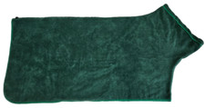 Microfaser Hunde Bade Mantel * grün * Gr. 3XL   (0657 A1)