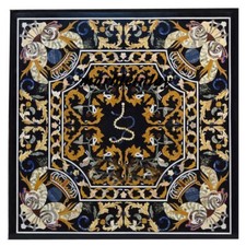 42 " Schwarz Marmor Esstisch