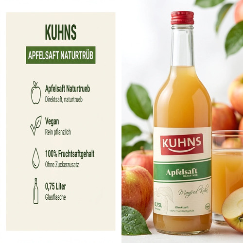 Kuhns apfelsaft naturtrüb - kuhns,