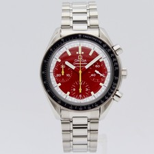 [2372] Omega Speedmaster Reduced 39mm - 3510.61 Schumacher Box&Papiere Rot Top