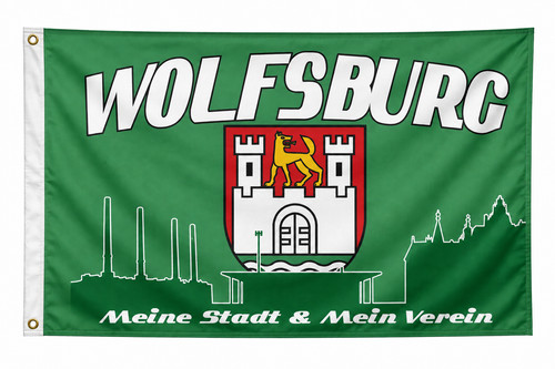 Fahne wolfsburg meine stadt - fahne,
