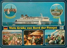 Finnjet Silja Line Fährschiff Travemünde Helsinki Vintage Mehrbildkarte