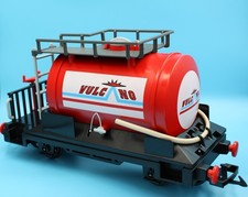 PLAYMOBIL® Tankwagen Kessel Waggon Vulcano zur Eisenbahn aus Set 4024 - WIE NEU