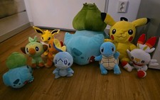 Pokemon Kuscheltiere Pikachu Rucksack Bisasam XXL Paket Figuren