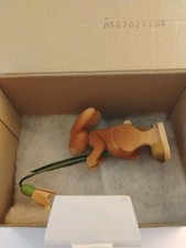 ERZI orig. Erzgebirge Grünhainichen Osterhase mit Schneeglöckchen