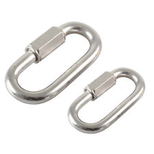 Schraubverbinder Schnellverschluss Karabiner Edelstahl V4A  Rostfrei kettenglied
