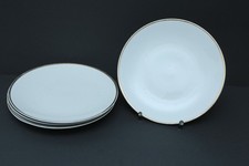 4x Teller mit Goldrand