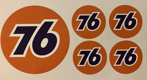 Aufkleber öl vintage - 5x, 76