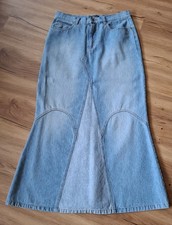 Jeansrock, lang, A-Linie, Gr