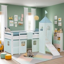 Hochbett 90x200 kinderbett mit - kinderbett,