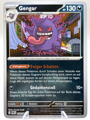 Pokémon karte gengar - gengar, por