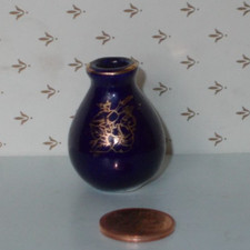 Porzellan MINIATUR Vase Kobalt