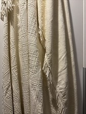 Tagesdecke Plaid Weiß Fransen Bettüberwurf Bettwäsche Decke Sommerdecke 