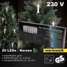20er LED Kerzenlichterkette
