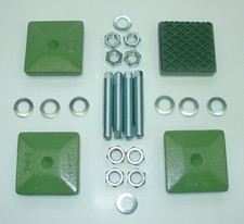 4 Maschinenfüße NEU 123x123 M16x100 grün Fräsmaschine/Drehmaschine