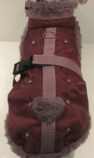 Wintermantel, aubergine