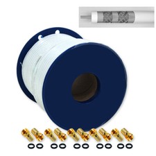 Sat Kabel 100m 135 db Koaxialkabel Koax Antennenkabel DIGITAL FullHD 3D 120/ 135