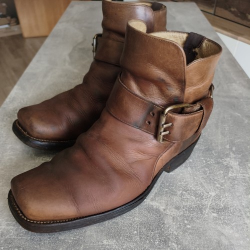Sancho lederstiefelette braun - lederstiefelette,