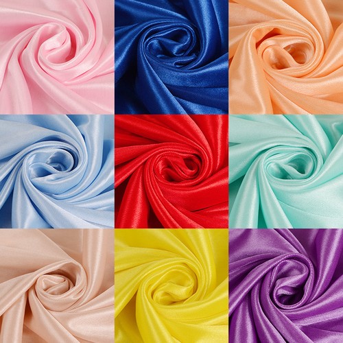 Satin glanz stoff uni - satin,