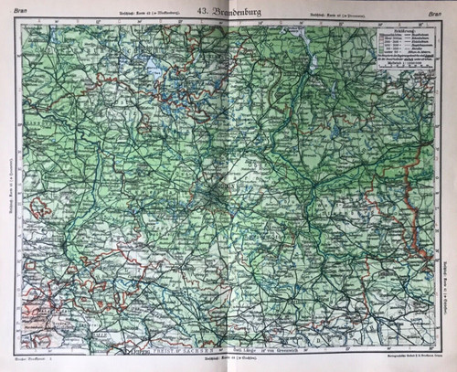 Landkarte provinz brandenburg - provinz,