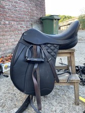 Neuer Massimo Saddle Up Dressur Sattel 18 5 Zoll Schwarz