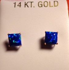 ECHTE 0,98 kt BLAUER OPAL