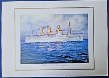 Schiffe 7 Bilder nach Aquarellen vom Marinemaler Hans R. Hübscher