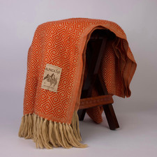 Alpaka Wolldecke Rot 200x140cm