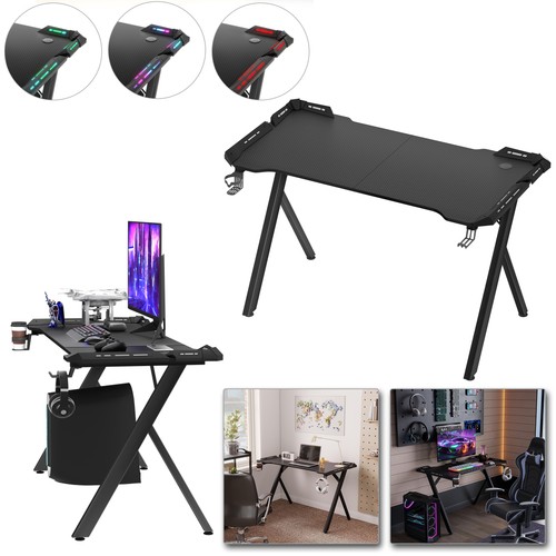 Led computertisch 120 140cm - computertisch, pc