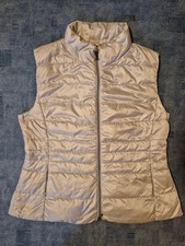 Marc Cain ärmellose Steppweste Weste Jacke Damen Daunen Größe N 6 44  in silber