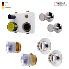 Wasserzähler Unterputz Montageblock WG TEC 3000 2" Koax ISTA Duo Mono Chrom DVGW