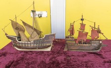 2 historische Schiffsmodelle